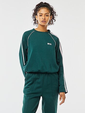 Felpa screziata stile sportswear