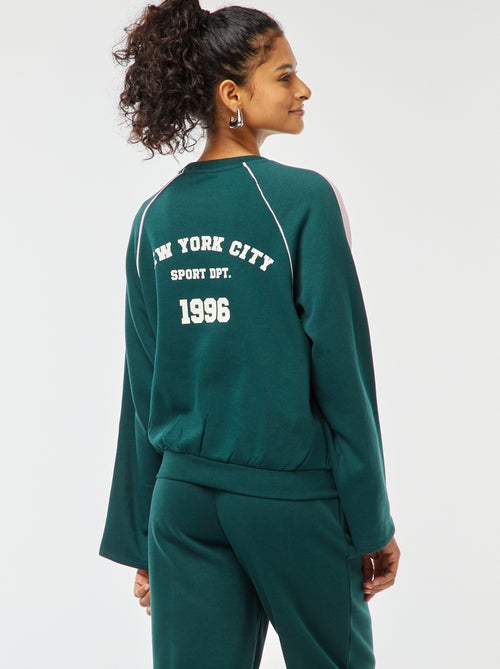 Felpa screziata stile sportswear - Kiabi