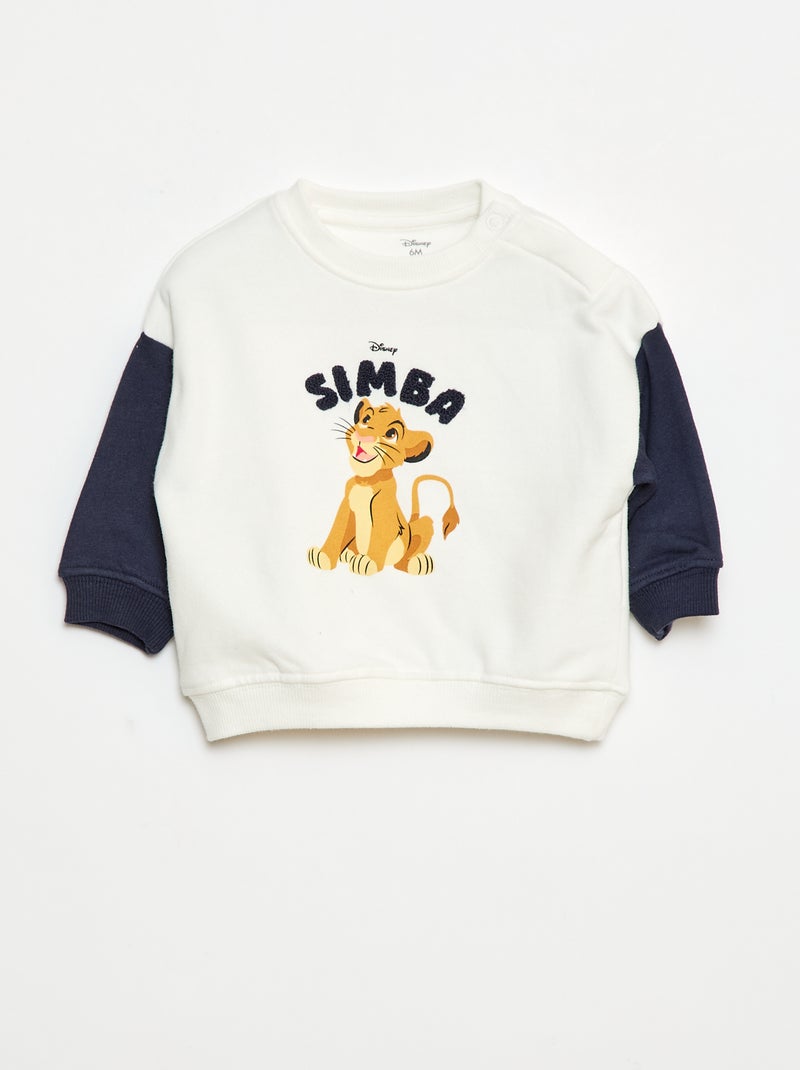 Felpa 'Simba' 'Disney' a girocollo Blu - Kiabi