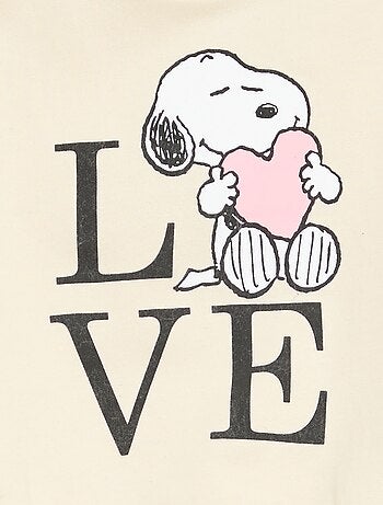 Felpa 'Snoopy' a girocollo