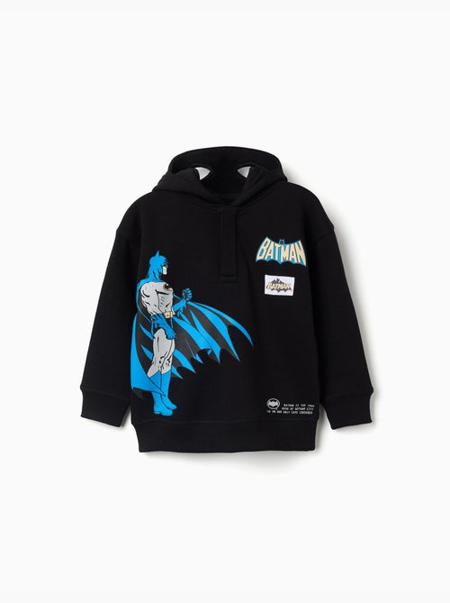 Felpa spazzolata con cappuccio con stampa batman - Kiabi Felpa spazzolata con cappuccio con stampa batman - Kiabi