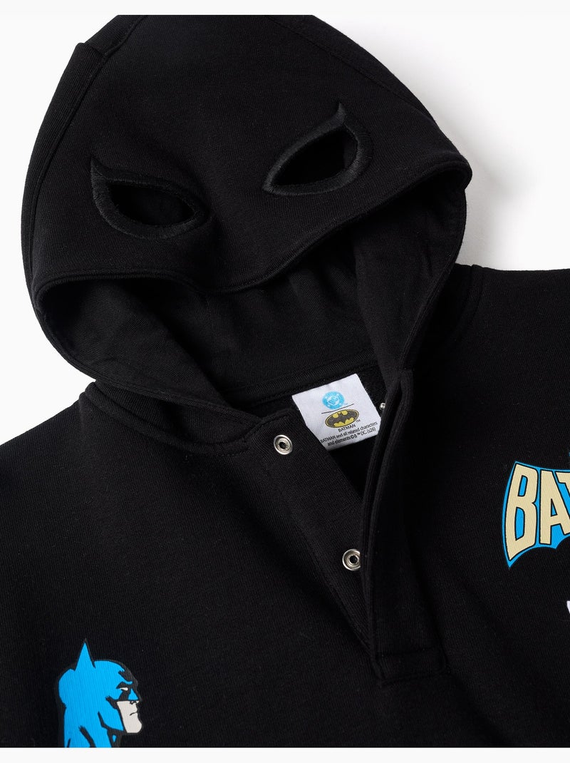 Felpa spazzolata con cappuccio con stampa batman Nero Nero - Kiabi
