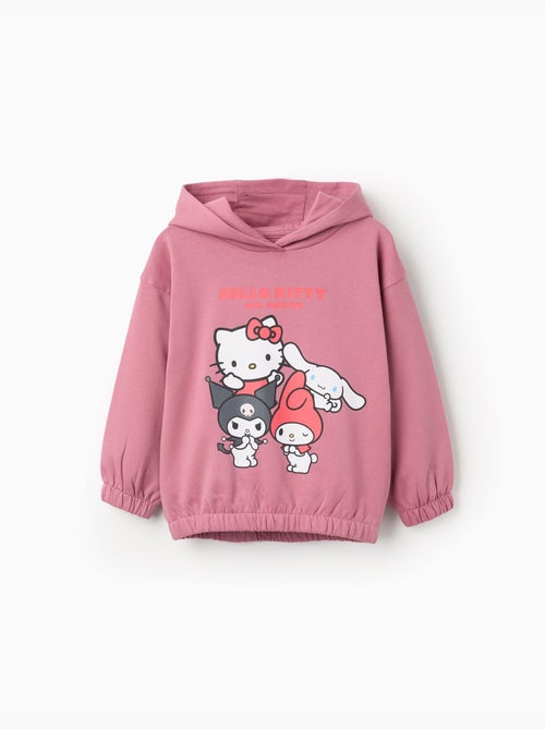 Felpa spazzolata con cappuccio con stampa hello kitty - Kiabi