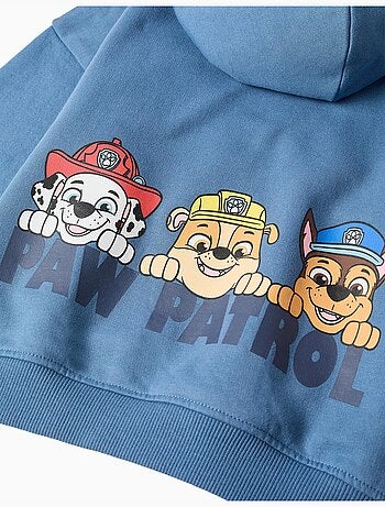 Felpa spazzolata con cappuccio con stampe paw patrol