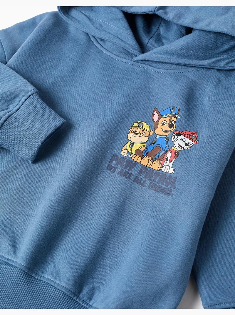 Felpa spazzolata con cappuccio con stampe paw patrol Blu Blu - Kiabi