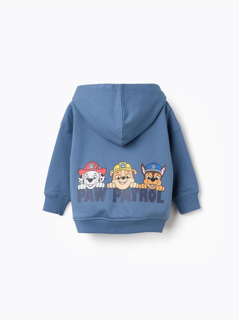 Felpa spazzolata con cappuccio con stampe paw patrol Blu Blu - Kiabi