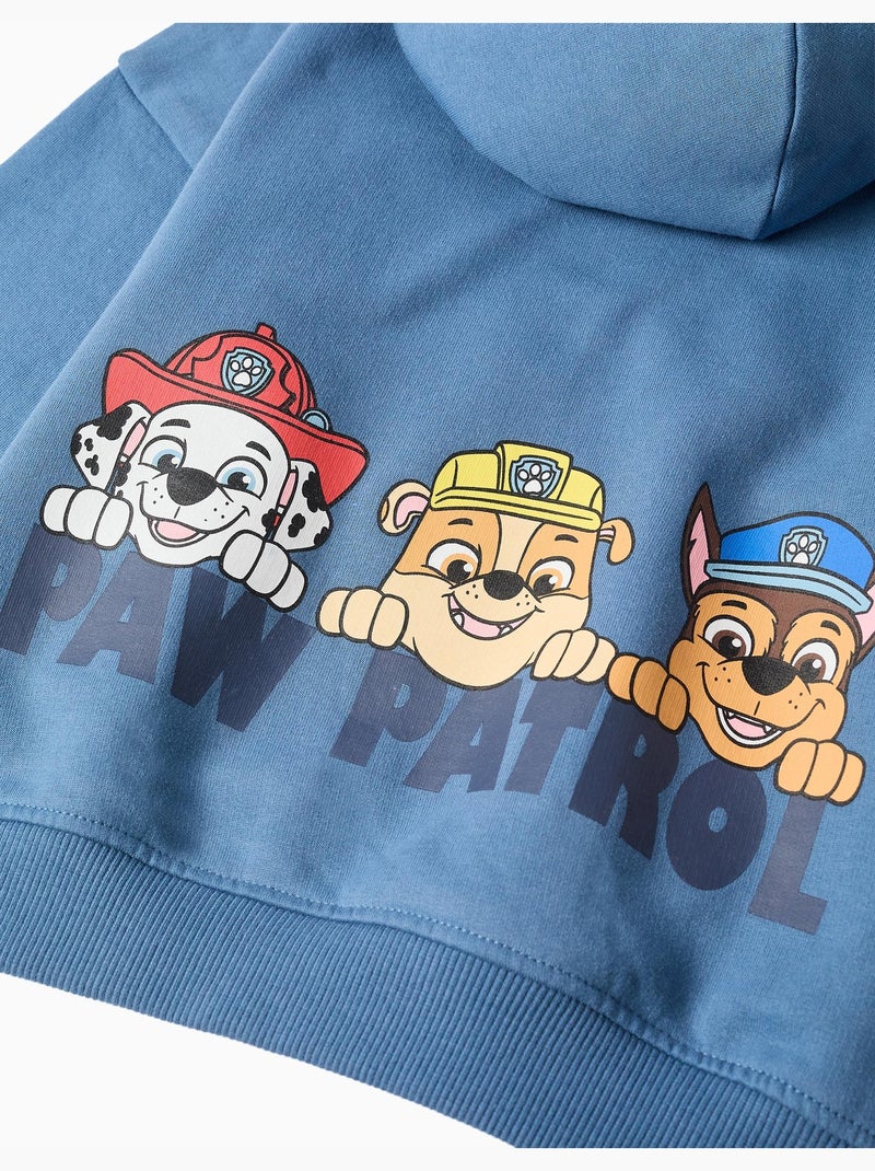 Felpa spazzolata con cappuccio con stampe paw patrol Blu Blu - Kiabi