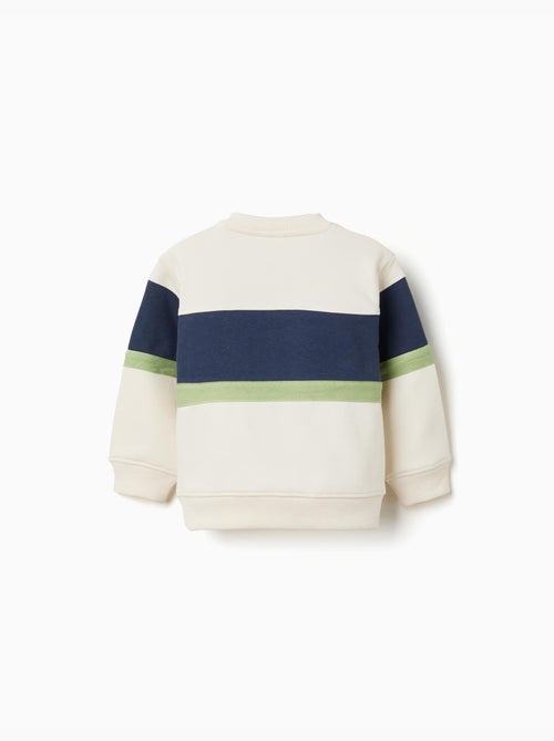 Felpa spazzolata con colour block - Kiabi