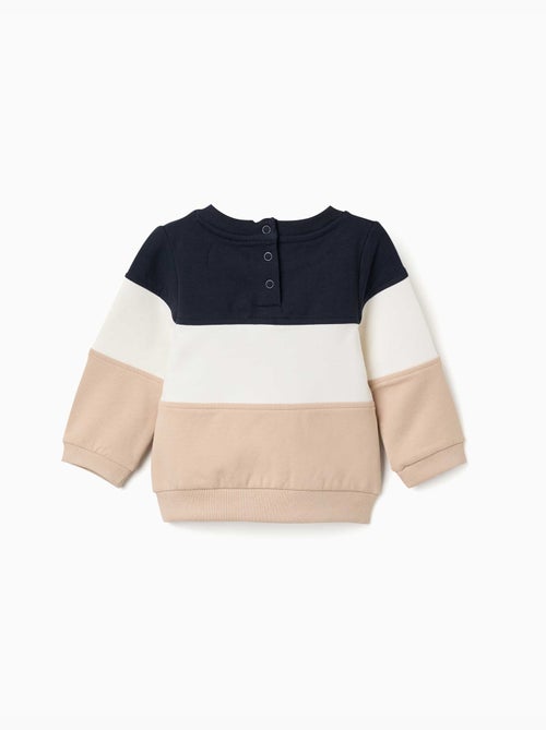 Felpa spazzolata con colour block - Kiabi Felpa spazzolata con colour block - Kiabi