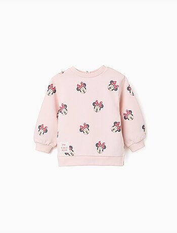 Felpa spazzolata con motivo minnie
