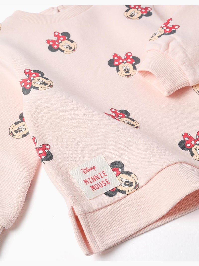 Felpa spazzolata con motivo minnie Rosa chiaro - Kiabi