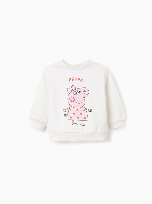 Felpa spazzolata con stampa peppa pig - Kiabi