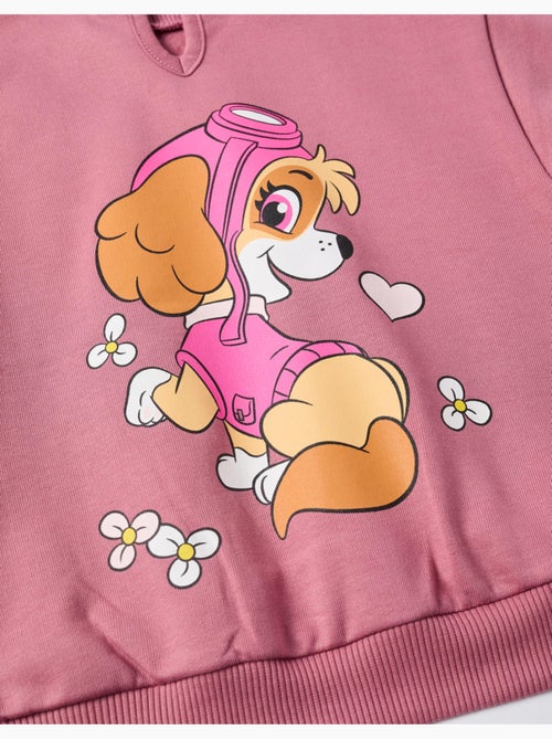 Felpa spazzolata con stampa skye - Kiabi