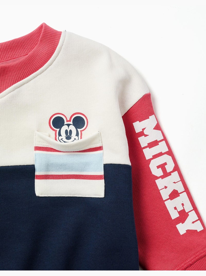 Felpa spazzolata con stampe di mickey Blu scuro - Kiabi