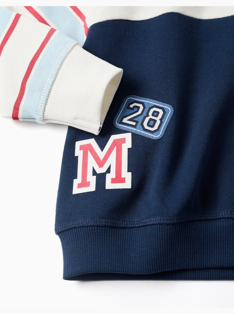 Felpa spazzolata con stampe di mickey Blu scuro - Kiabi