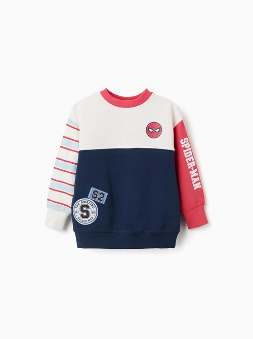 Felpa spazzolata con stampe di spider-man - Kiabi