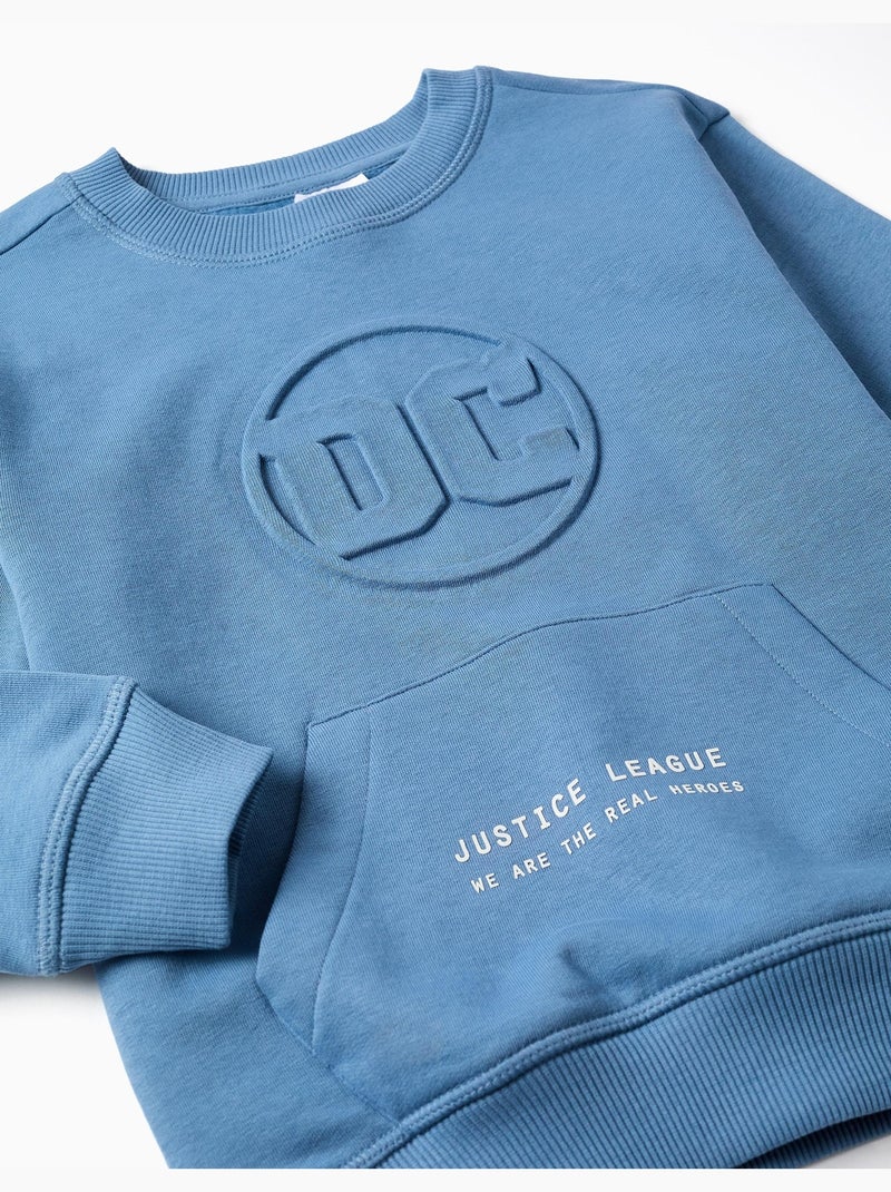 Felpa spazzolata con stampe justice league Blu Blu - Kiabi