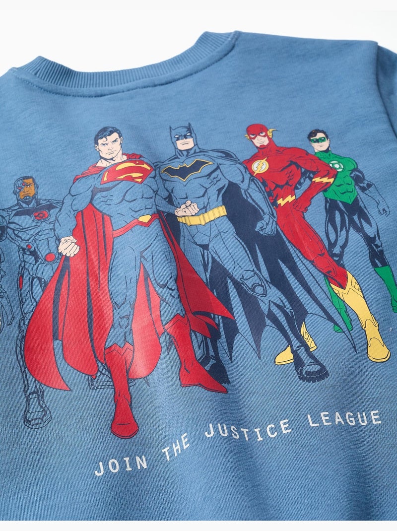 Felpa spazzolata con stampe justice league Blu Blu - Kiabi