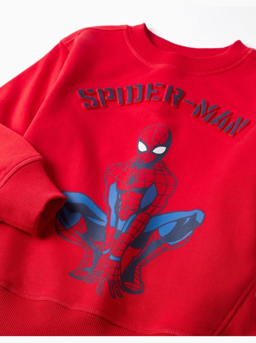 Felpa spazzolato con stampa in rilievo di Spider-Man - Kiabi