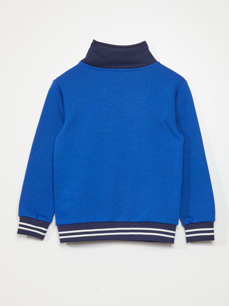 Felpa 'Spider-Man' con collo con zip BLU - Kiabi