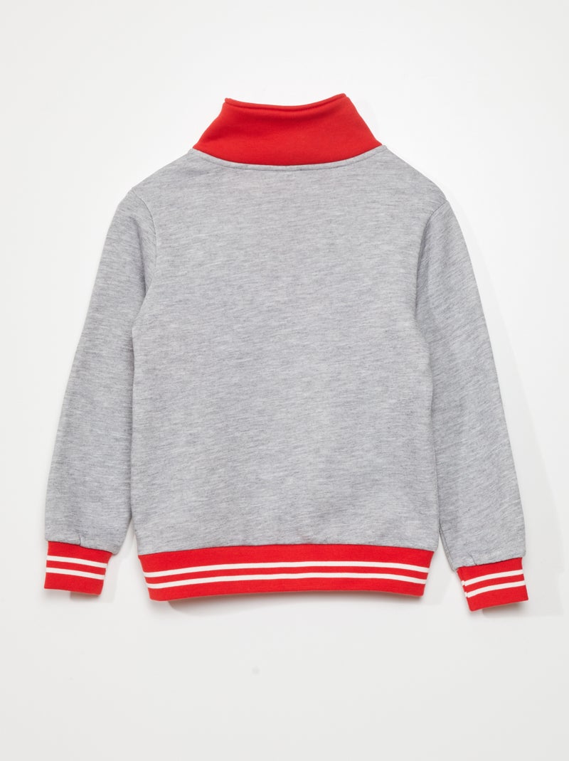 Felpa 'Spider-Man' con collo con zip GRIGIO - Kiabi