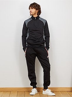 Uomo dalla S alla XXL - Felpa sport collo con zip - Kiabi