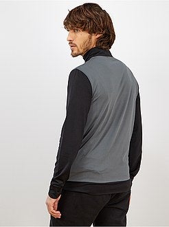 Uomo dalla S alla XXL - Felpa sport collo con zip - Kiabi