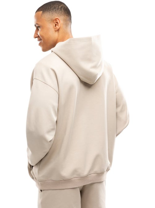 Felpa sportiva con cappuccio da uomo fitness uomo motion sand - Kiabi