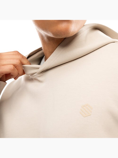 Felpa sportiva con cappuccio da uomo fitness uomo motion sand - Kiabi