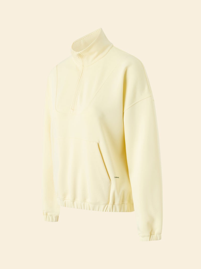 Felpa sportiva con collo alla coreana - (ekstract) Giallo - Kiabi