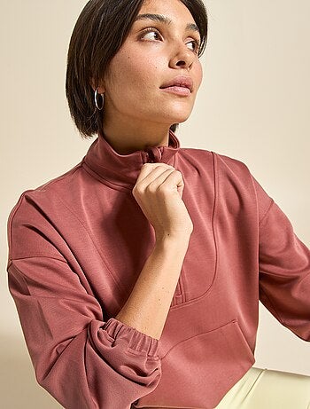 Felpa sportiva con collo alla coreana - (ekstract)