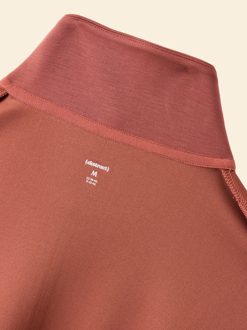 Felpa sportiva con collo alla coreana - (ekstract) Marrone - Kiabi