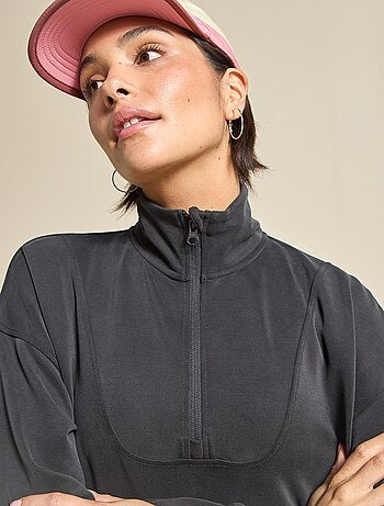 Felpa sportiva con collo alla coreana - (ekstract)