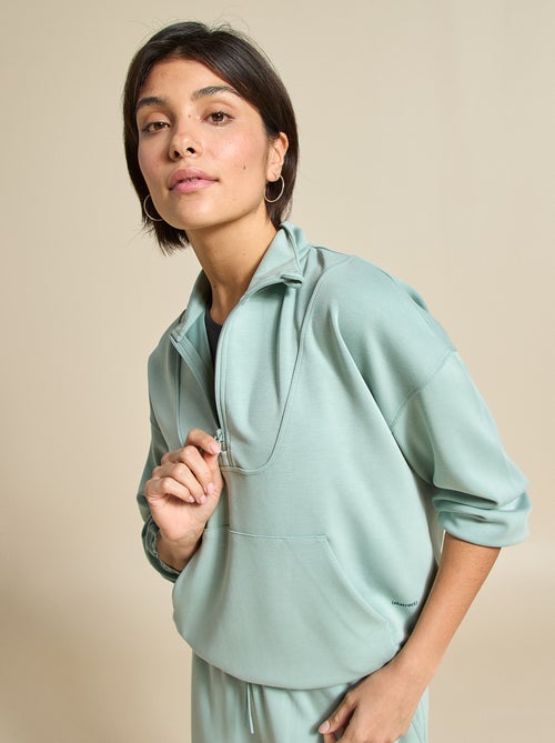 Felpa sportiva con collo alla coreana - (ekstract) - Kiabi