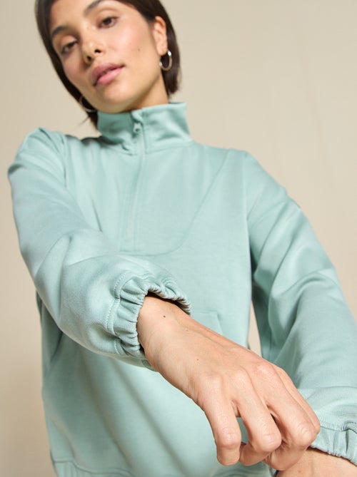 Felpa sportiva con collo alla coreana - (ekstract) - Kiabi