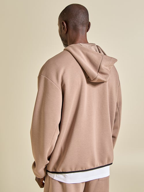 Felpa sportiva con zip (ekstract) - Kiabi