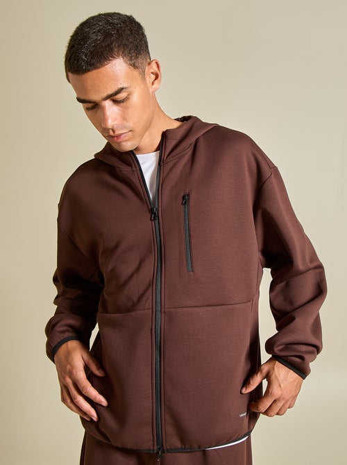 Felpa sportiva con zip (ekstract) - Kiabi