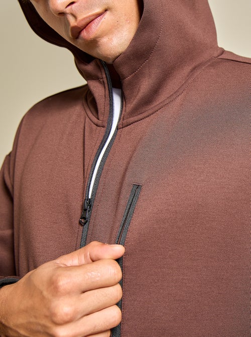 Felpa sportiva con zip (ekstract) - Kiabi