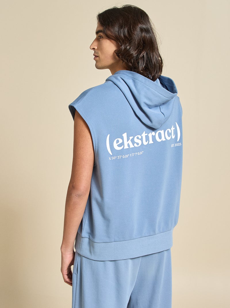 Felpa sportiva senza maniche - (ekstract) Blu - Kiabi