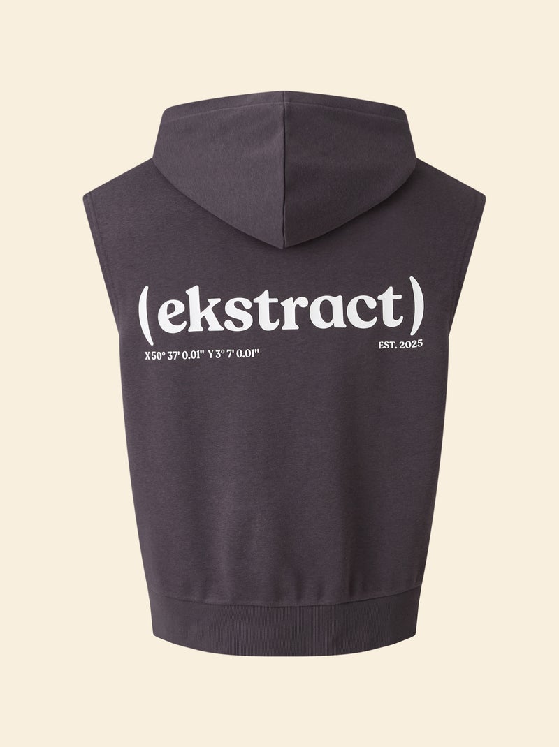 Felpa sportiva senza maniche - (ekstract) Nero - Kiabi