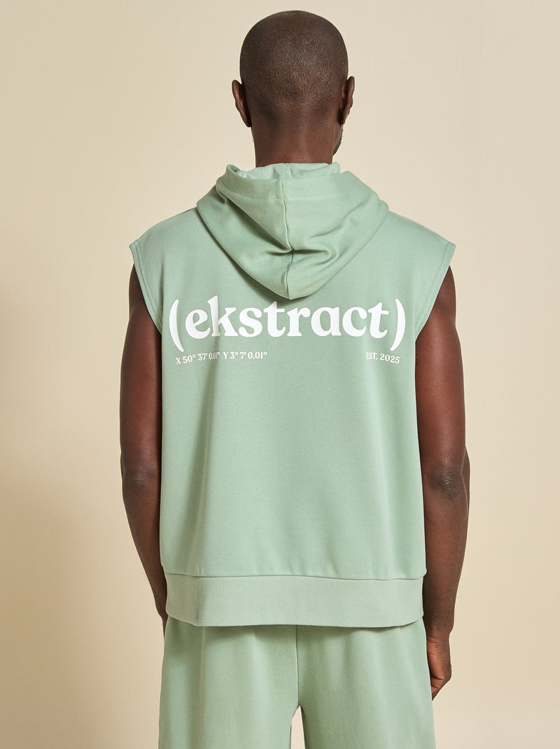 Felpa sportiva senza maniche - (ekstract) Verde - Kiabi