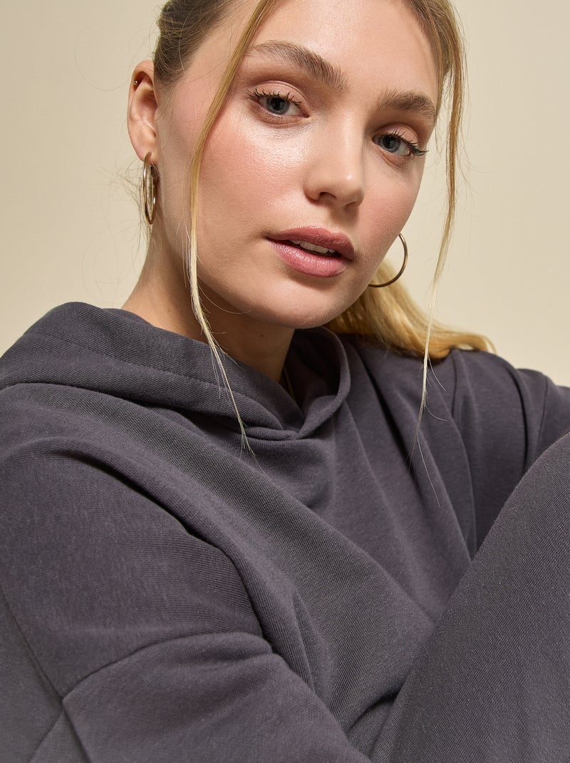 Felpa sportiva unisex - (ekstract) Nero - Kiabi