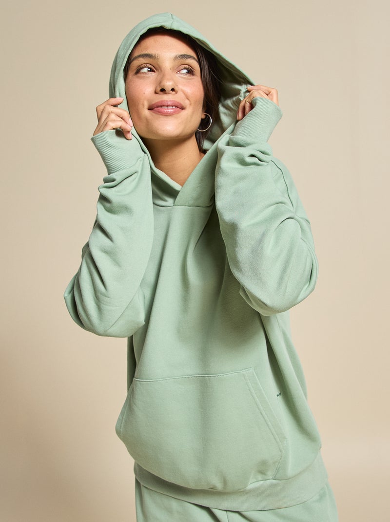 Felpa sportiva unisex - (ekstract) Verde - Kiabi