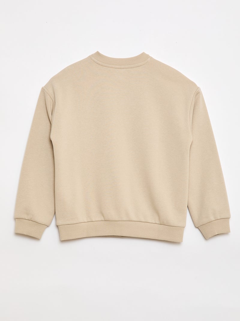 Felpa stampata - Collezione facile da indossare Beige - Kiabi