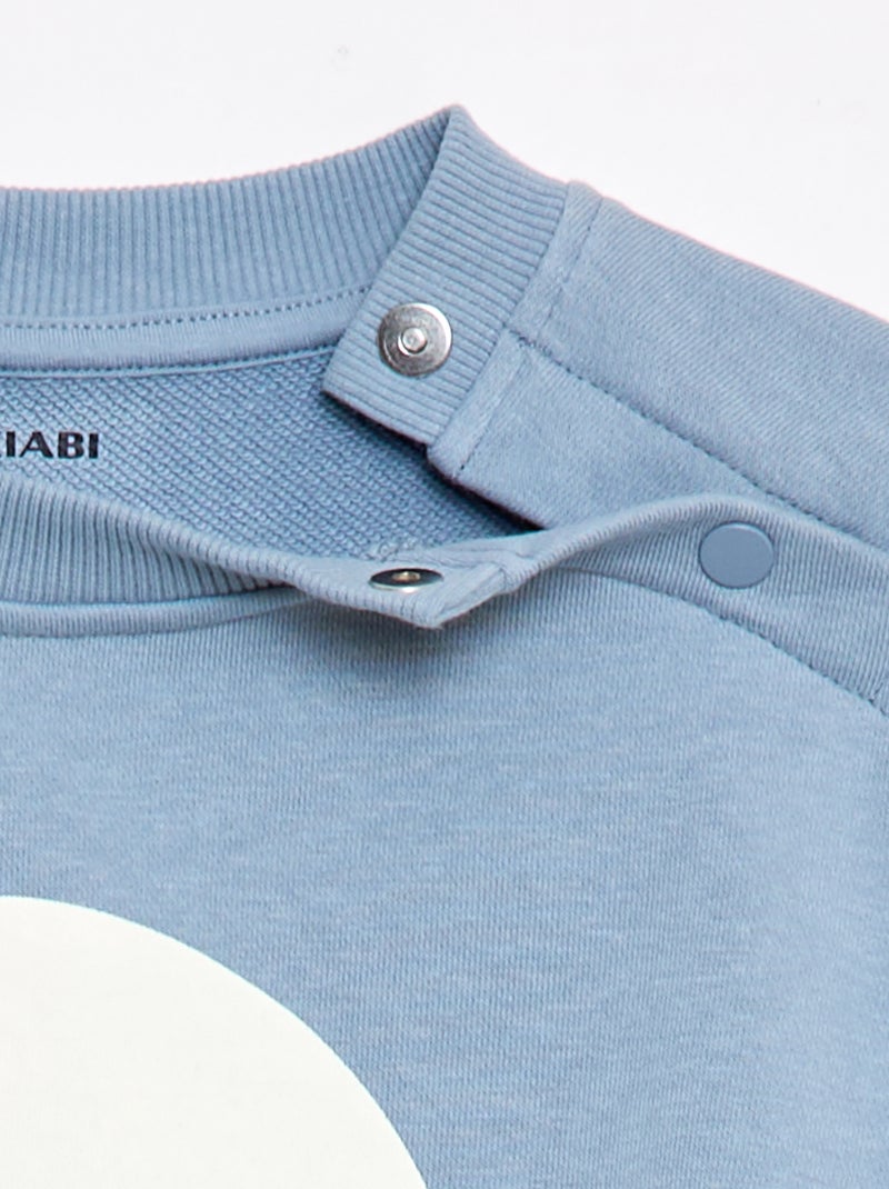 Felpa stampata - Collezione facile da indossare Blu - Kiabi