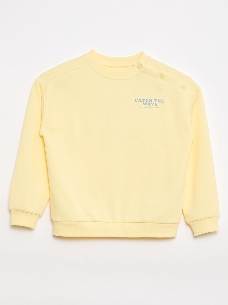 Felpa stampata - Collezione facile da indossare Giallo - Kiabi