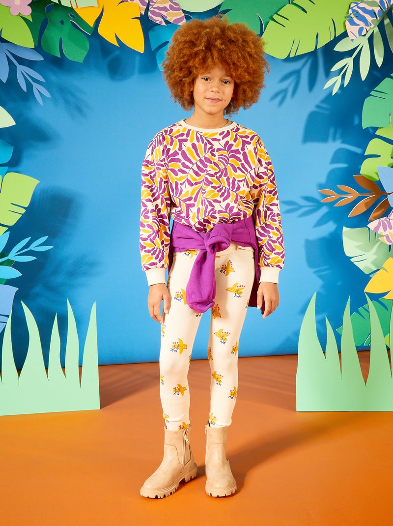 Felpa stampata - Graphik Edition BIANCO - Kiabi