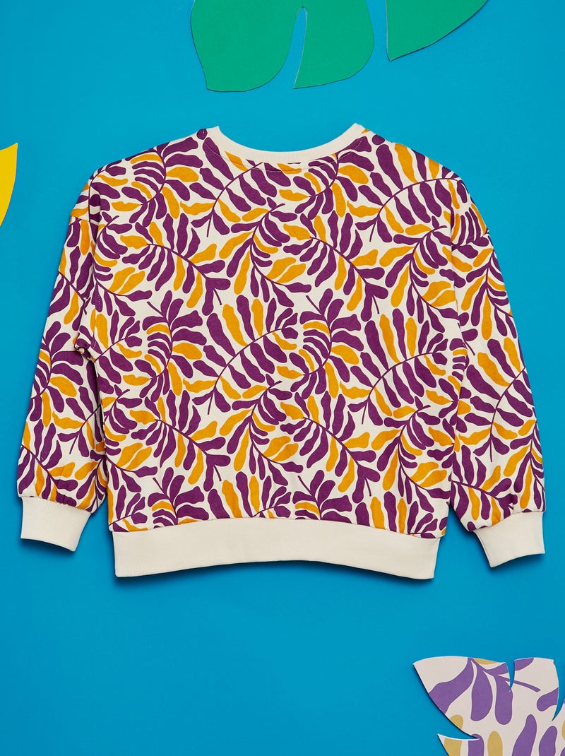 Felpa stampata - Graphik Edition BIANCO - Kiabi