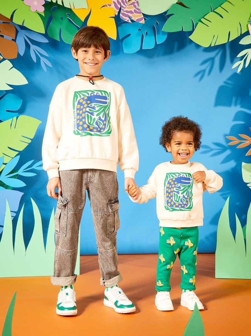 Felpa stampata - Graphik Edition BIANCO - Kiabi