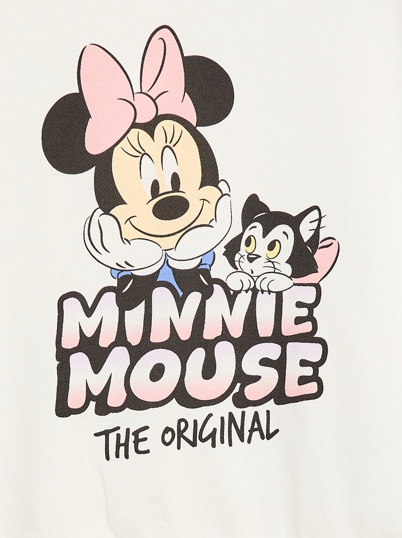 Felpa stampata - \'Minnie\' \'Disney\' - Collezione facile da indossare Bianco - Kiabi